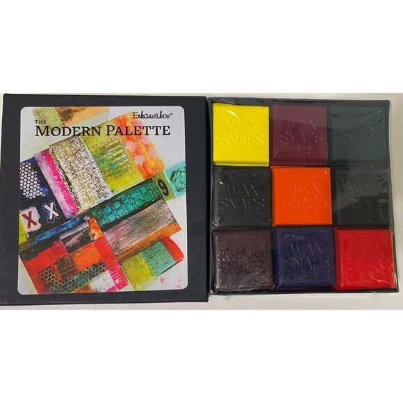 Enkaustikos Wax Snaps Modern Palette Set of 9 13ml NEW - Picture 1 of 4
